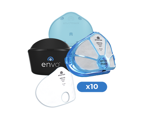 envo® mask N95 Respirator Bundle (10 + Shield)