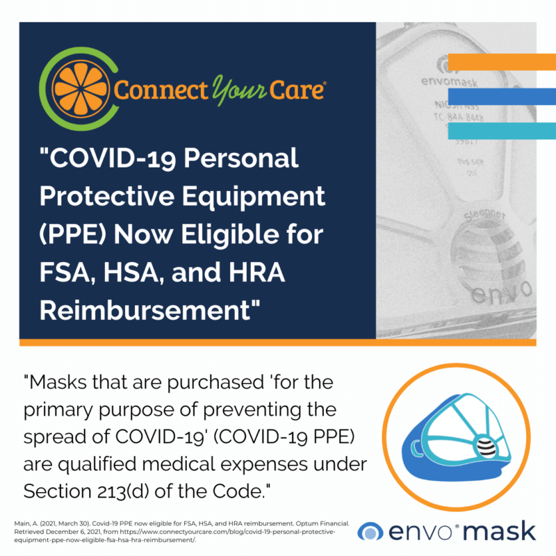 COVID-19 PPE Eligible for FSA, HSA, and HRA Reimbursement – Envo Mask